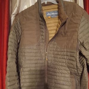 Men's Eddie Bauer Olive green puffer size L
